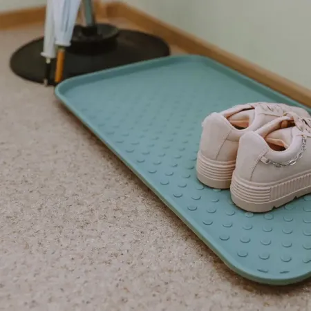 Лоток для обуви 37x70 см цвет светло-зеленый держатель для обуви из полипропилена