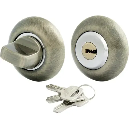 Фиксатор-ключ круглый ЦАМ цвет античная бронза