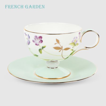 Пара чайная French garden Клематис чашка 220 мл, блюдце 15 см