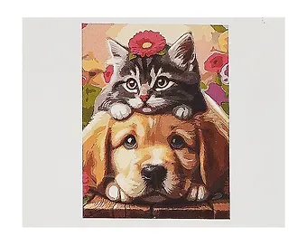 Холст с красками по номерам 