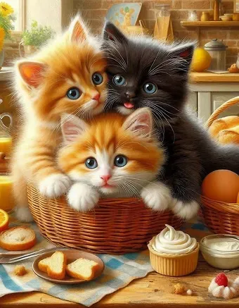 Холст с красками по номерам 