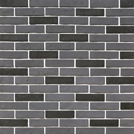 Искусственный камень White Hills Терамо Брик черный (42 шт.=0,65 кв.м)