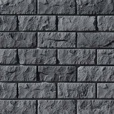 Искусственный камень White Hills Йоркшир угольно-черный (25 шт.=1,06 кв.м)