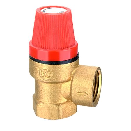 Клапан предохранительный СТМ Термо 1/2 ВР(г) х 1/2 ВР(г) 1,5 бар для систем отопления 120 °С KVs 0,3 (CRVP1F12)