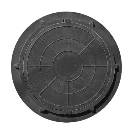 Полимерпесчаный люк колодца ø580 мм 1.5 т цвет чёрный