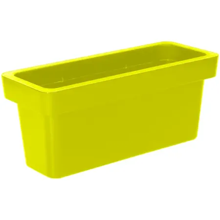Кашпо для цветов Ola Dom Loft прямоугольный 50 л салатовый