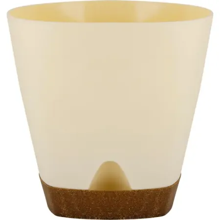 Горшок для цветов Ingreen Wood 2.5 л сливочный