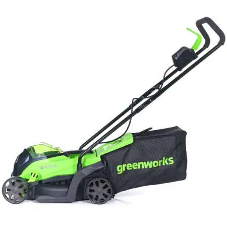 Газонокосилка аккумуляторная бесщеточная Greenworks 2516107UA 24 В 33 см 2 Ач АКБ и ЗУ входит в комплект