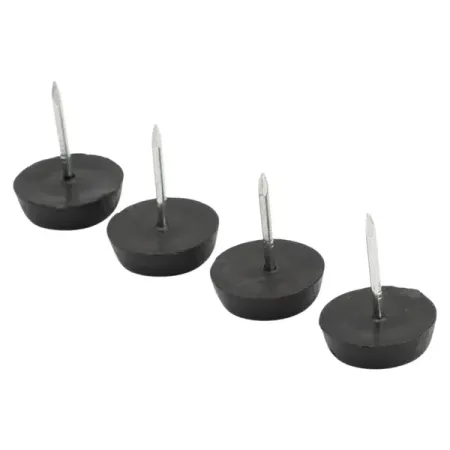 Подпятник на гвозде Tech-Krep круглый 20x14 мм пластик цвет черный 4 шт. дырокол для установки капельниц mp у 12 5см пластик