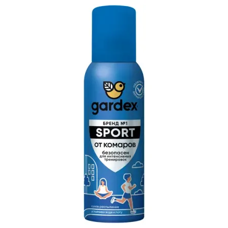 Репеллент для защиты от комаров Gardex Sport аэрозоль 100 мл ультразвуковой репеллент от комаров ts 30