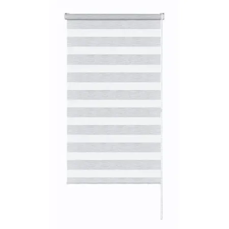 Штора рулонная день-ночь Москва 160x175 см серая