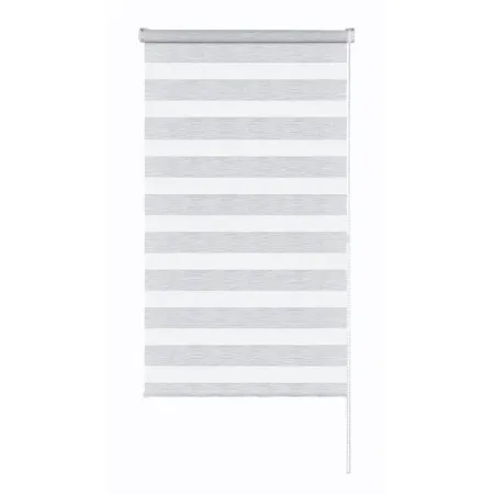 Штора рулонная день-ночь Москва 40x160 см серая