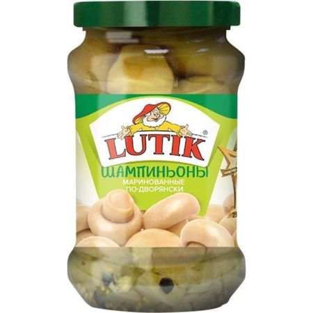 Шампиньоны Lutik маринованные по-дворянски 314 г