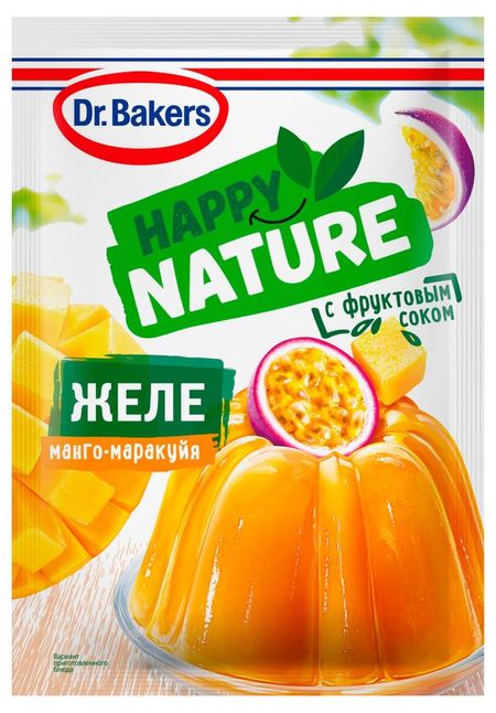 Желе Dr.Bakers Happy Hature манго маракуйя, 41 г
