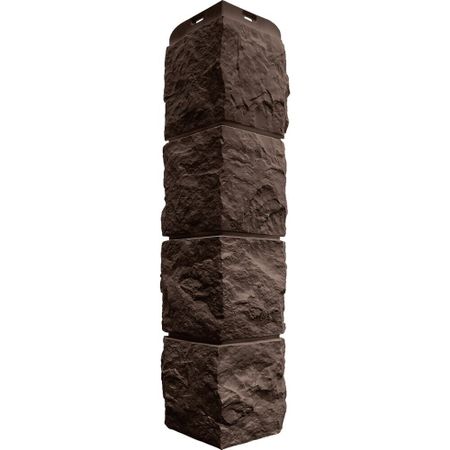 Угол наружный Альта-Профиль Туф Эко 580х150 мм коричневый