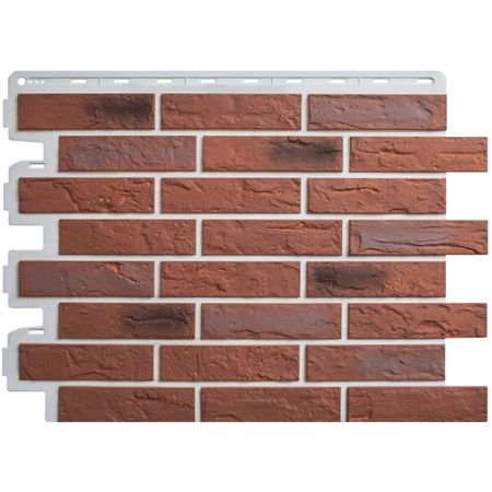 Панель фасадная Альта-Профиль Кирпич рижский 710х560 мм цвет 04