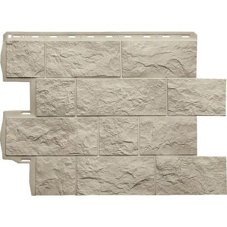 Панель фасадная Альта-Профиль Туф Эко 680х560 мм кремовый