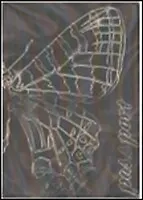 Обложка на паспорт Бабочка на фиолетовом фоне (RU0000033)