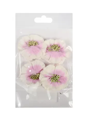 Цветы анемоны нежно-сиреневые (SCB291301) (d=4,2см) (набор/4шт.) (ScrapBerrys) (упаковка)