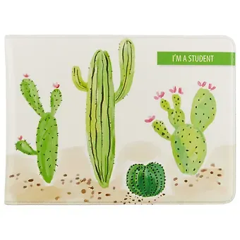 Обложка для студенческого Кактусы (СБ2017-036)