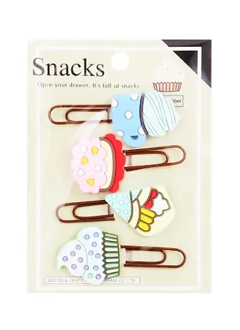 Набор Скрепки-закладки Snacks (4 шт)