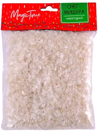 Искусственный снег в пакете (золотистый) (полипропилен) (80 г)
