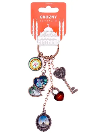 Брелок гроздь Чечня вст.фольга цв.медь