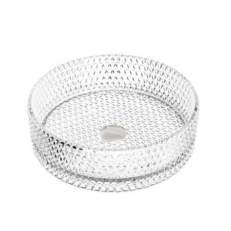 Раковина Ceramicanova Cristal 36 см накладная прозрачная (CN6062)