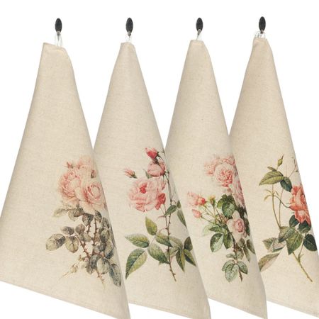 Комплект полотенец кухонных Беларускi Лён рис.293 4шт 45х60 см полотенец karna кухонные полотенца вафельные kopenaki c гипюром