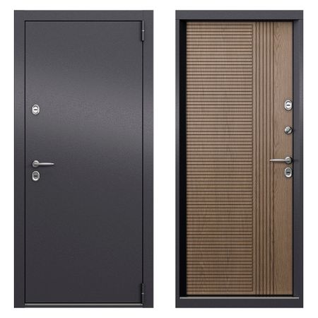 Дверь входная с терморазрывом Torex Роял Техно правая букле графит - астана табачный 950х2050 мм дверь входная профи про 2060х860х45мм правая металл