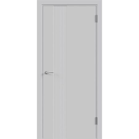 Дверь межкомнатная Альда 3D 1 800х2000 мм эмаль светло-серая глухая