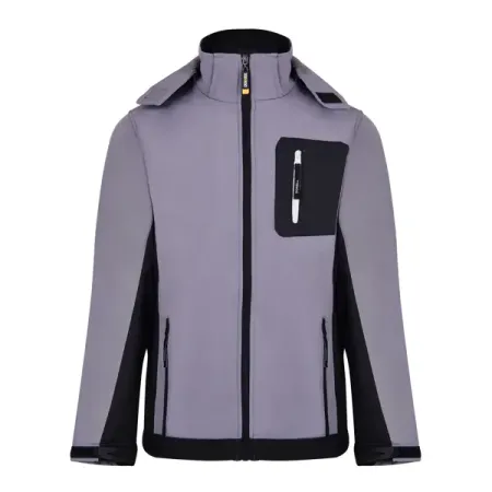 Куртка рабочая с капюшоном утепленная Dowell Softshell D81480 цвет серый размер M рост 170 одежда yami yami одежда толстовка с капюшоном для собаки жёлтая s