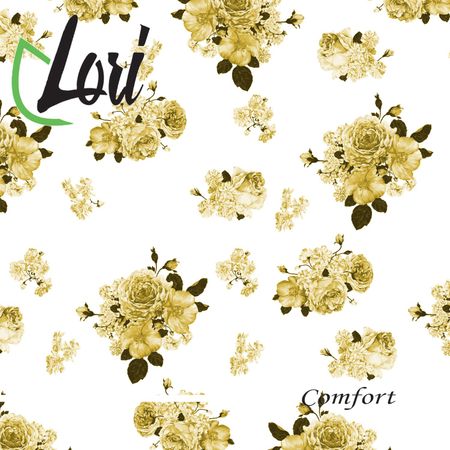 Салфетки Lori Comfort бумажные цветы 2х-слойные 33х33 см, 16 шт