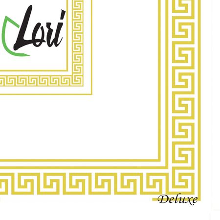 Салфетки Lori Deluxe Мандала 3х-слойные, золото Лори 33х33 см, 20 шт