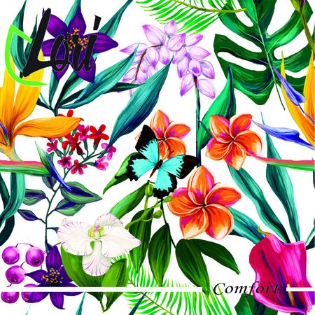 Салфетки Lori Comfort бумажные бабочка 2х-слойные 33х33 см, 16 шт