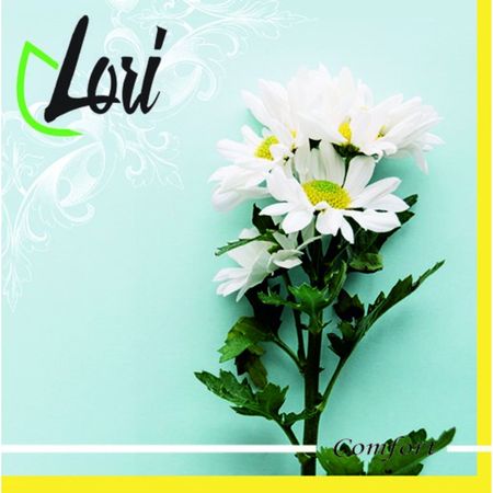 Салфетки Lori Comfort бумажные Ромашка 2х-слойные 33х33 см, 16 шт