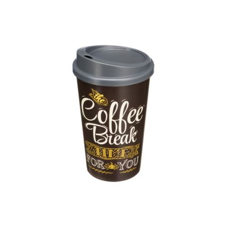 Стакан Phibo для горячих и холодных напитков coffee коричневый 400 мл