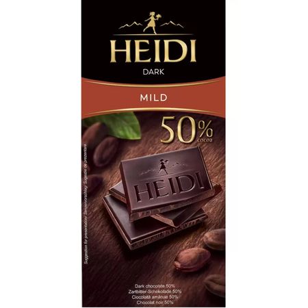 Шоколад темный Heidi dark mild 50% 80г