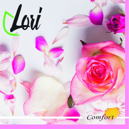 Салфетки Lori Comfort бумажные розы 2х-слойные 33х33 см, 16 шт