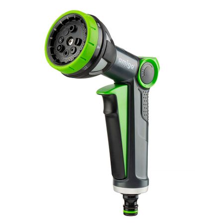 Пистолет 1/2-3/4 для полива Amigo с кнопкой-стопор 8 режимов (79840)
