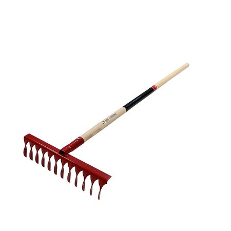 Грабли Инструм-Агро АгроСоната (040116) стальные для рыхления и уборки 12 зубьев 1100 мм витые ручные садовые грабли serenable