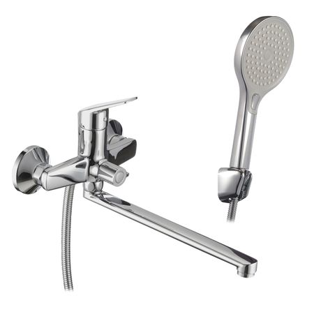 Смеситель для ванны Corsa Deco KX хром однорычажный с длинным изливом с лейкой (FBTKX3)