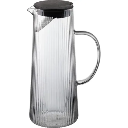 Кувшин 1.2 л Leonord Aroma с крышкой стекло цвет черный кувшин для чая из боросиликатного стекла 200 мл