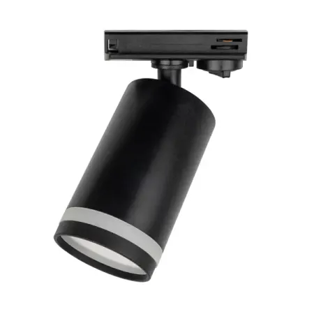 Трековый светильник спот светодиодный Jazzway 38 GU10 15 Вт однофазный 2 м² цвет черный линза для светодиода jllsmcmggx 20 мм 25 градусов