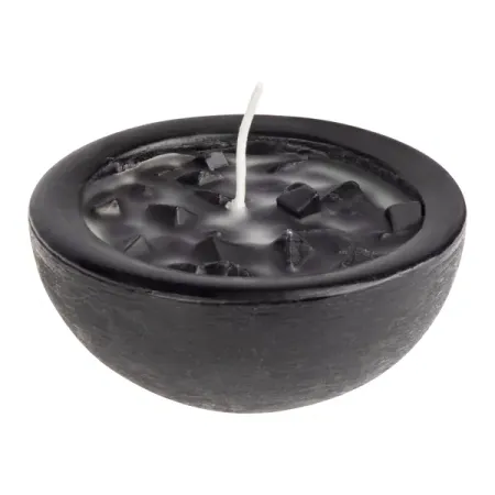 Свеча в чаше ароматическая Черный лед 5 см
