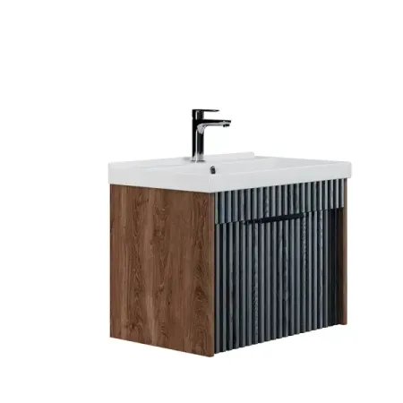 Тумба под раковину подвесная Louis 50 см 1 ящик цвет коричневый о’санчес время идет спотыкаясь о нас