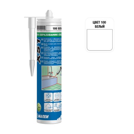 Герметик силиконовый санитарный Мапеи XS1 белый 300 мл рама 25 35 деревянная цв белый с золотом со стеклом двуреченский