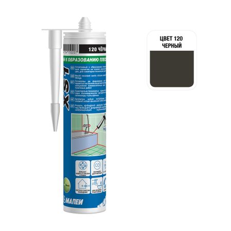 Герметик силиконовый санитарный Мапеи XS1 черный 300 мл