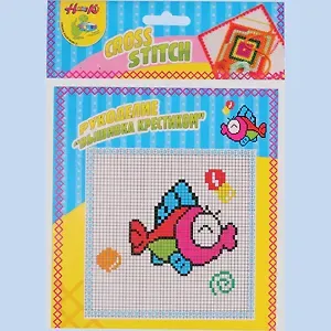 Набор д/детского творчества Centrum Hobby Kit Вышивка крестом (сетка+рама+нитки) 83785