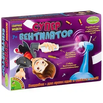 Игровой набор, Французские опыты Науки с Буки Bondibon/Бондибон СУПЕР вентилятор EK-D018
